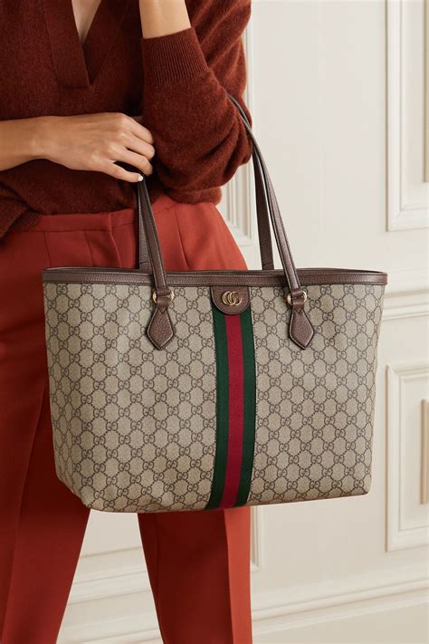 gucci canvas bags|gucci tote bag with zipper.